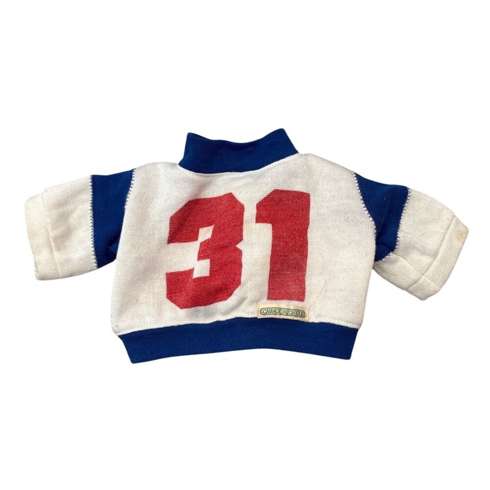 Cabbage Patch Kids Doll Sweater Jersey Style #31 White & Blue Vintage